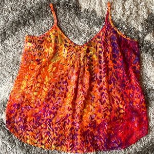 Mesh Multi-Colored Cheetah Print Blouse